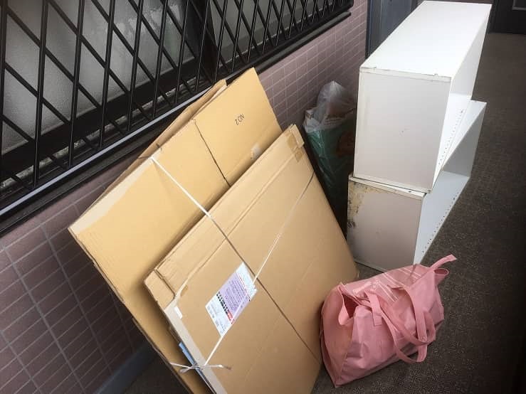 名古屋市名東区A様のカラーボックスと廃品の回収画像